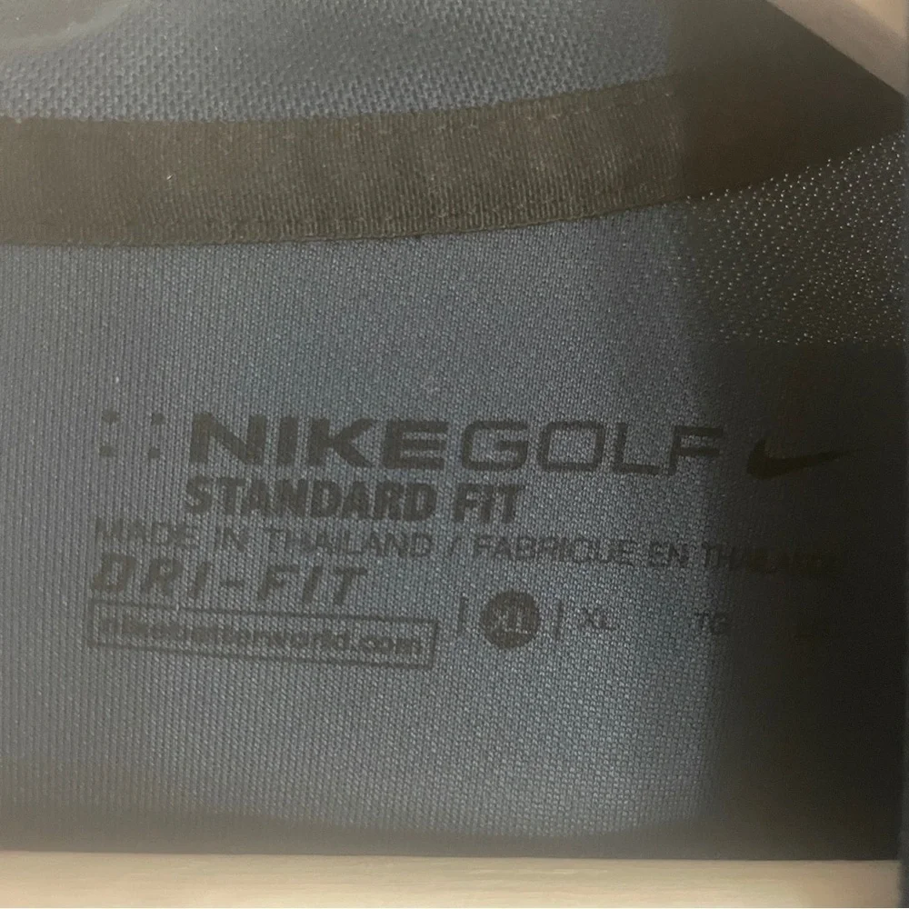 Nike Golf Dri-Fit Polo Shirt Mens Size XL Green Stripes